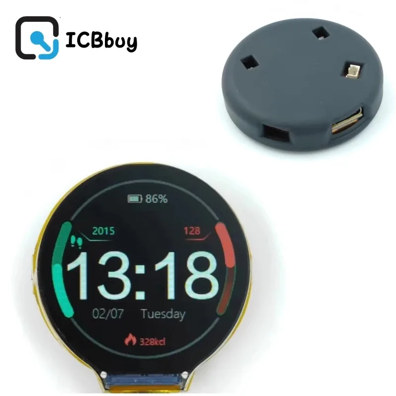 ESP32-C3 Pantalla circular de 1,28 pulgadas ESP32 WIFI Placa de desarrollo Bluetooth de doble núcleo compatible con Arduino LVGL