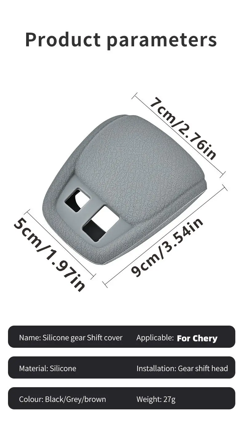 Für Chery OMODA 5 C5 2022 2023 2024 2025 Auto-Schaltknaufmanschette Schalthebelgriff-Abdeckung Schalthebelabdeckung Zubehör – Detail 10