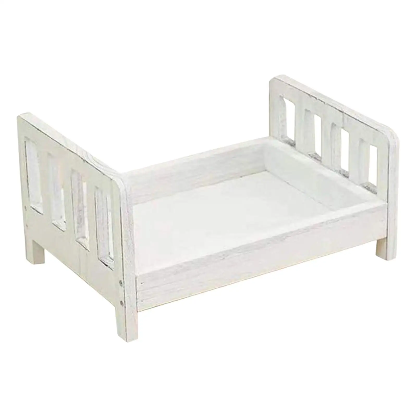 Wooden Bed Photography Props Mini Props for Studio Pictures Girls Boys