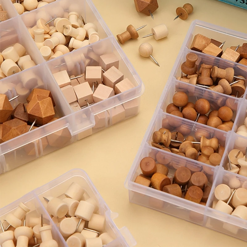 Набор канцелярских кнопок с различными головками. Кнопки для карт. Булавки для рисования. Кнопки для большого пальца с картой.