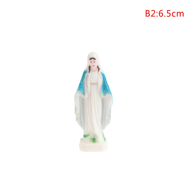 1pc Catholic Mary Statue Madonna Handmade Virgin Mary Statue Jesus Home Decor Gift Home Desktop Decoration