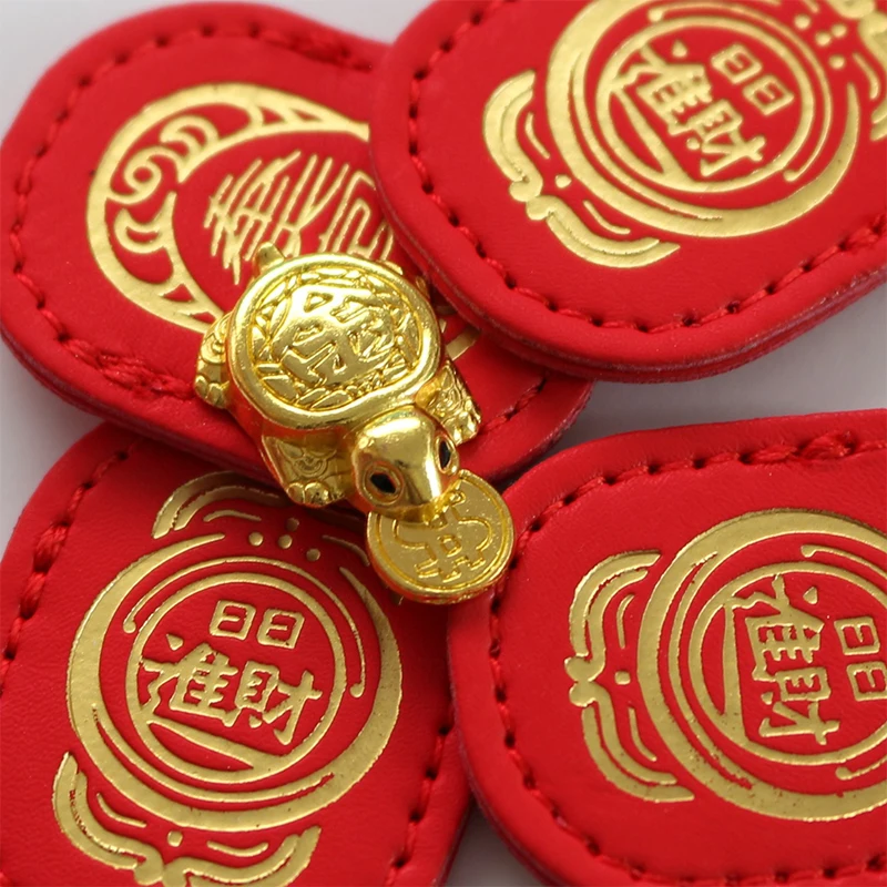 Fengshui Lucky Turtle Wallet Charm Money-biting TurtleOrnaments Decor With 