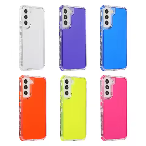 Fantacy 3 in 1 Solid Color Armor Case for Samsung S25 S24 S23 S22 S21 Ultra Plus S20 S23 FE Defender Rugged Cover