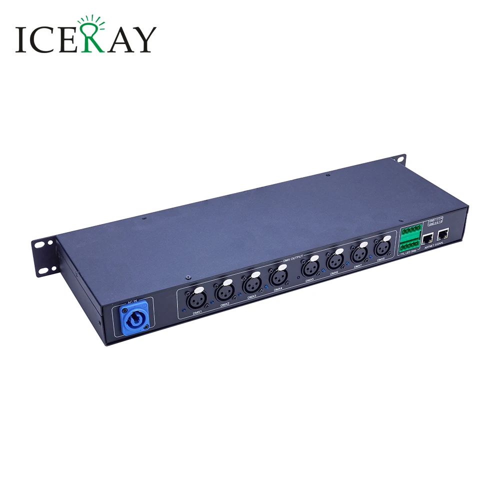 

DMX512 Интерфейс контроллера освещения ArtNet RDM Ethernet 8 Universe 4096 Disco с MA2 Titan Freesytle