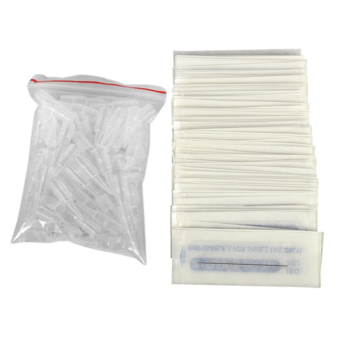 

200Pcs Disposable Needle Set Round Liner Tattoo Needles Professional Stainless Steel Secant Needle Supplies for Machines