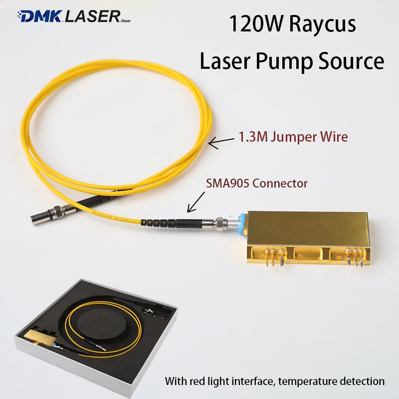 Источник лазерного диодного насоса 120 Вт с разъемом SMA905 и проводом 1,3 м, лазерная пушка «сделай сам», полномощная резка/сварка/маркировка бренда Raycus