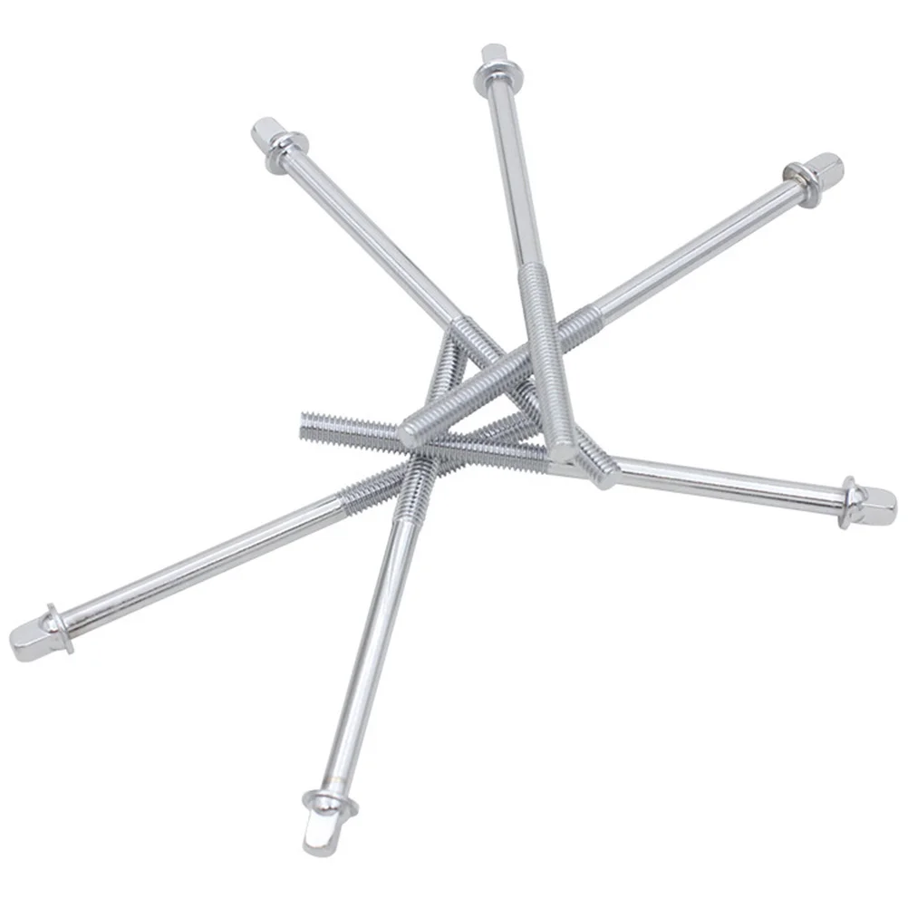 

6 Pcs Percussion Screws Drum Lug Mounting Repair Kit Hardware Tension Rods 11cm Jazz Tight Bass