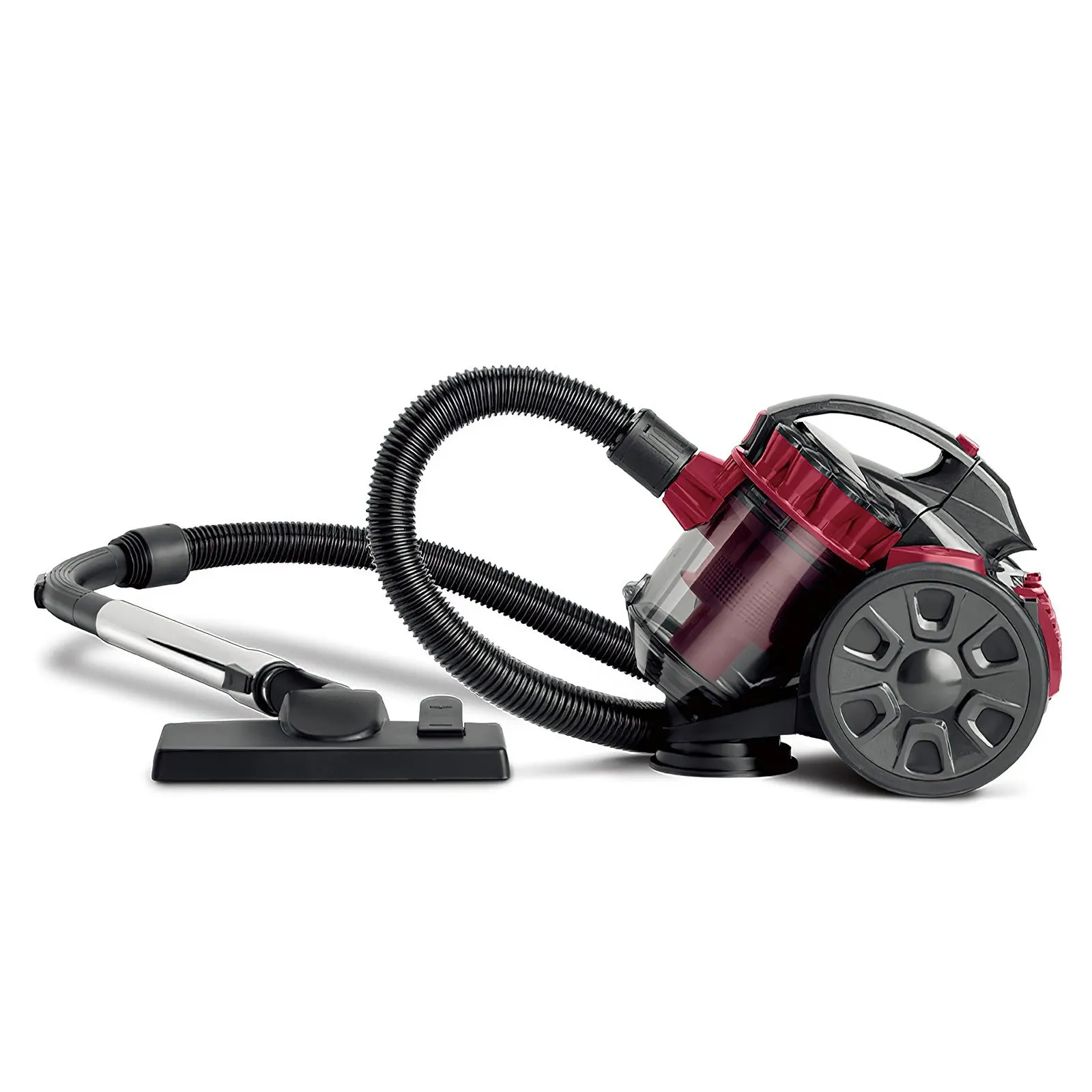 Aspiradora de recipiente sin bolsa de 2600W, filtración multiciclónica, aspiradora con cable de diseño silencioso para suelos duros, alfombras, pelo de mascota