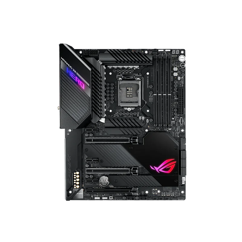 ASUS MAXIMUS Xii HERO Intel Z490 LGA 1200  4×DDR4 DIMM 128GB PCI-E 3.0 10th Generation Core Motherboard view 4
