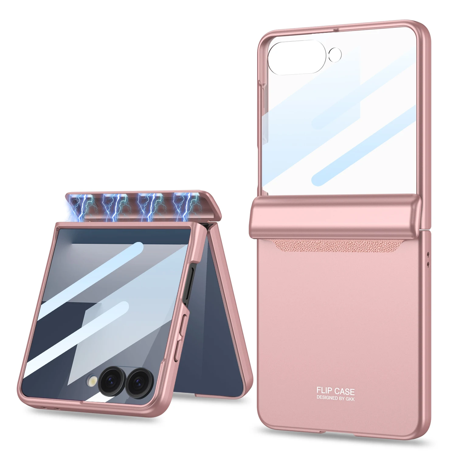 Magnetisch scharnier Alles inbegrepen hoesje voor Samsung Galaxy Z Flip 7 6 Buitenscherm Beschermende matte harde hoes voor Galaxy Z Flip7 hoesje