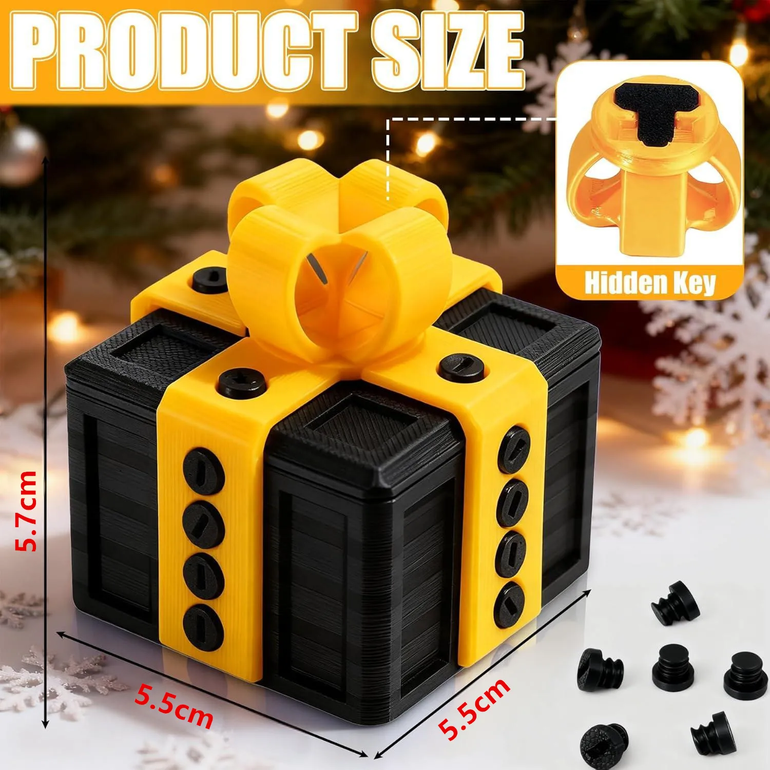 3D printed surprise gift box, suitable for birthday or prank gift surprise box, made of environmentally friendly PLA material