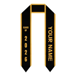 Graduation Sash Custom Your Name Class of 2026 2025 Stole Shawls Graduate Wraps Scraf International Student Pride Gifts