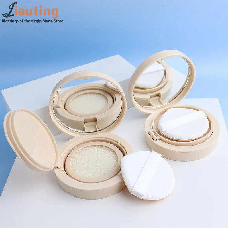 Fondotinta ricaricabile con cuscino d'aria Scatola fai-da-te Mini scatola vuota carina per soffio Specchio portatile per contenitore per trucco cosmetico BB Cream