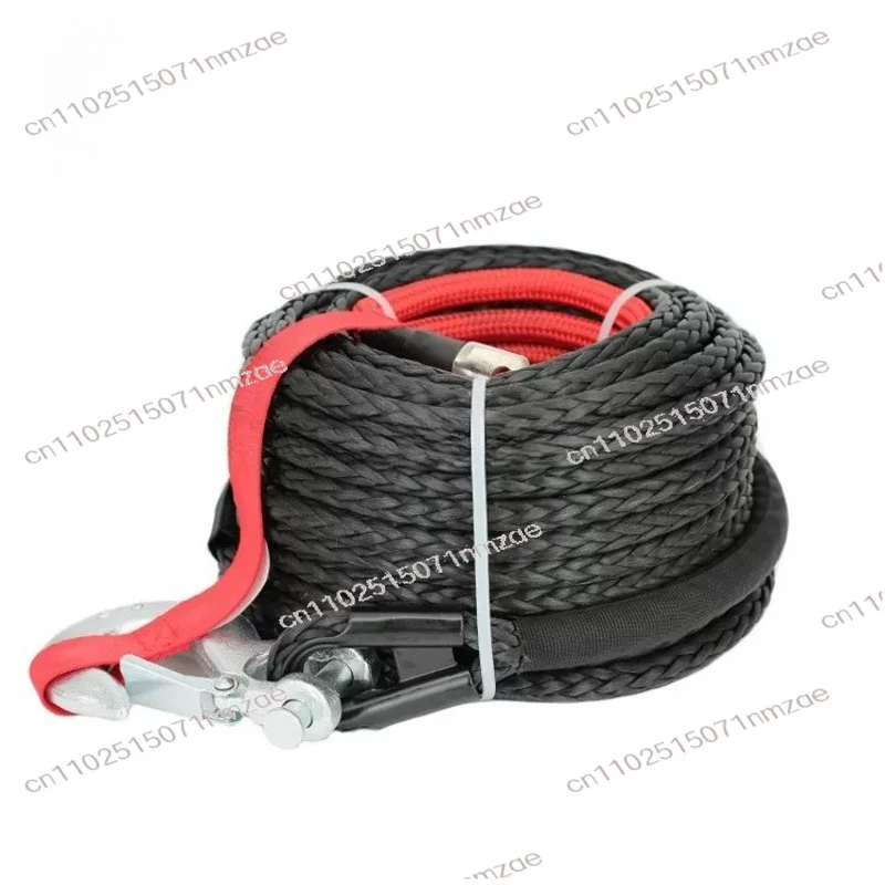 For Vehicle Off-Road 12mmx12m Winch Rope Tow Car Accessories Off Road Trailer Strap Synthetic Towing Rope