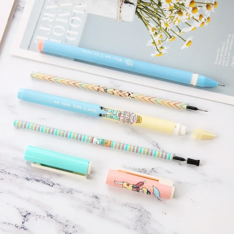 60/100 قطعة M & G هلام القلم الملء إبرة كاملة 0.5 مللي متر/0.35 مللي متر طالب مكتب هلام القلم الملء الأسود HAGR0953 #5