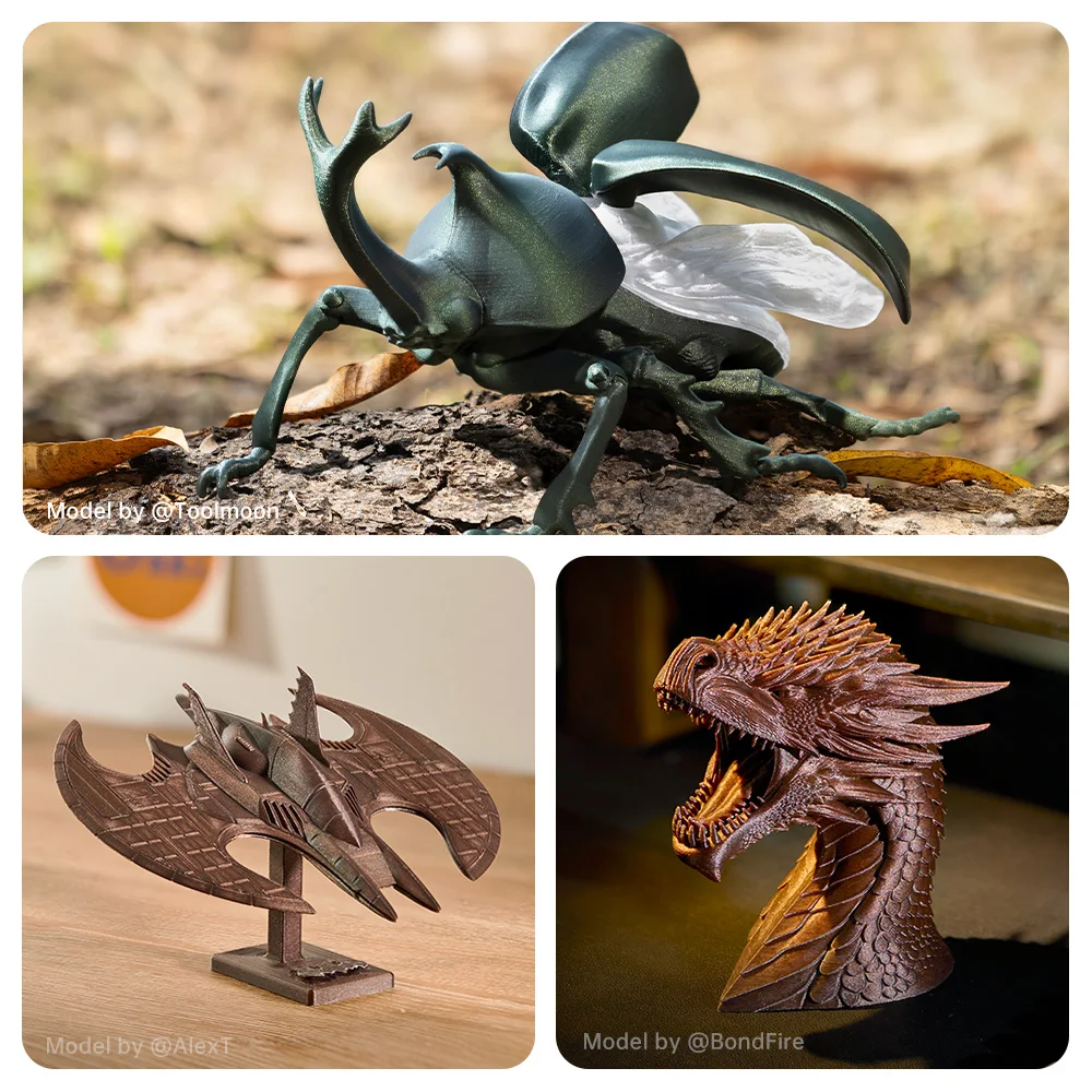 ANYCUBIC PLA Galaxy Filament Starry Effcet خيوط طابعة ثلاثية الأبعاد ألوان ديناميكية PLA FDM Kobra 3 كومبو S1 كومبو خيوط الطباعة #6