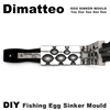 Dimatteo Fishing Egg Sinker Mold zestawy 1oz 2oz 3oz 4oz 5oz 5 ubytków 5