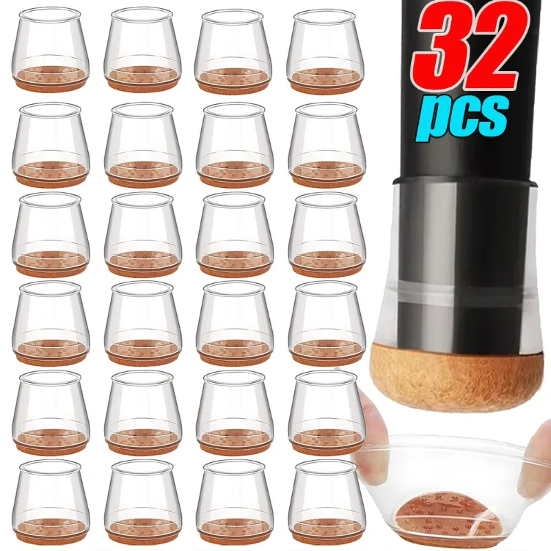 

1/36 шт. силиконовые чехлы для ножек стула, защитные накладки на пол, войлочные подушечки, уменьшающие шум, нескользящие чехлы для мебельных ножек, ползунки для домашнего стола, колпачки