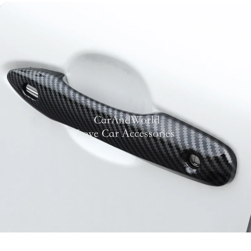 

Auto Body Door Handle Bowl Frame Protector Cover Trims ABS Chrome Car Garnish Accessories For Toyota Harrier Venza 2020-2025