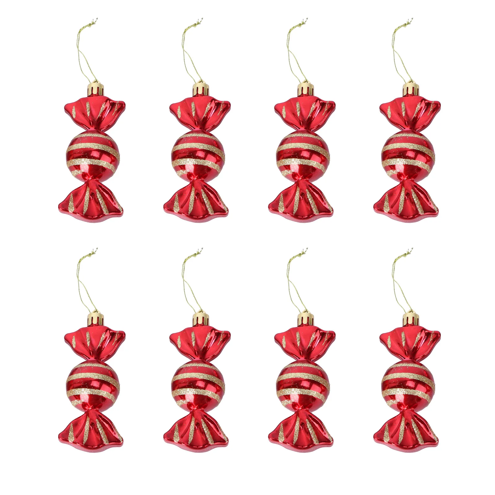 

8 Pcs Shape nament Hanging Decorative Pendants DIY Christmas Decoration Festive Atmosphere Plastic Long Lasting Realistic