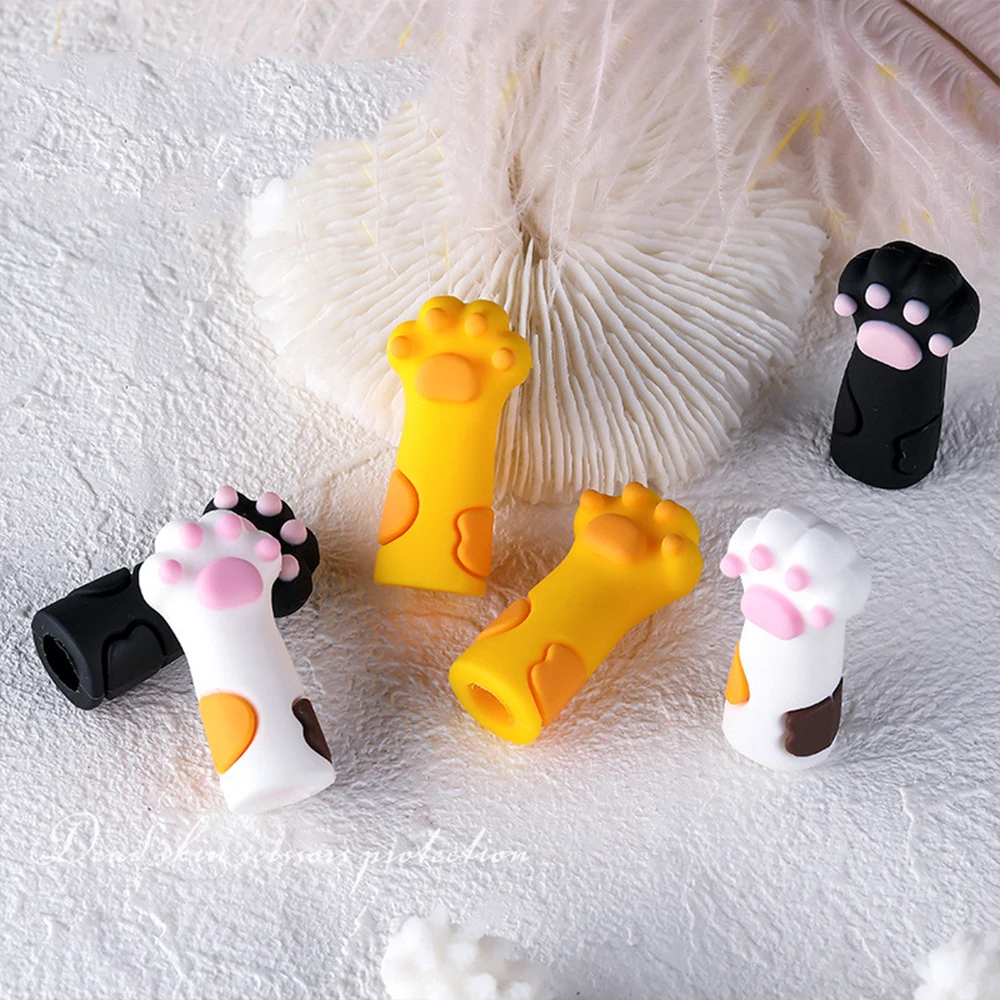 Pince à cuticules de manucure mignonne, couverture de protection, pincettes à peau morte, capuchon, ciseaux à ongles, manchon, outils de pédicure