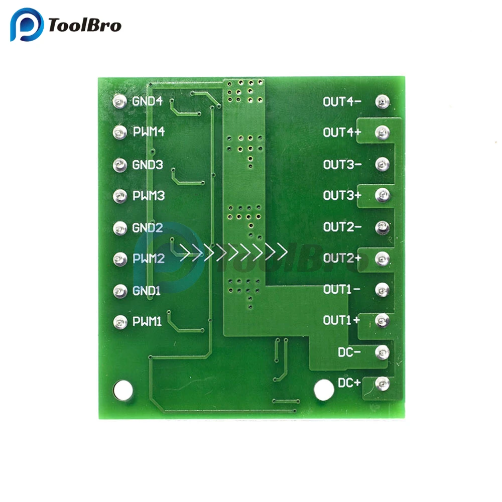 4 CH MOSFET PLC Amplifier Board PWM DC 3-20V to 3.7-27V 10A Driver Module Optocoupler Isolation for LED Strip Lights Motor