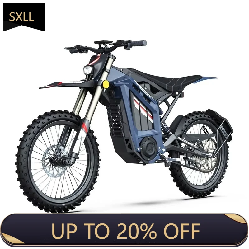 

Электрический горный велосипед SXLL Factory, 5000 Вт, с литиевой батареей 60В 30Ач, внедорожный электромотоцикл.
