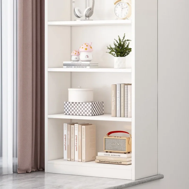 Solid wood bookshelf floor shelf simple children, bookcase, household