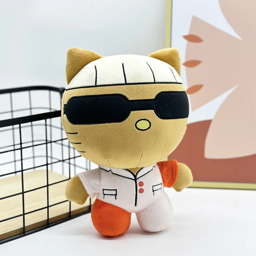 

26cm Tylerthecreator Hello Kitty White and Red Patchwork Clothes Plush Doll Figure Stuffed Toys Cute Boys Girls Fans Collect Gif