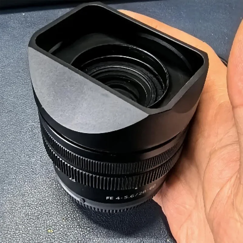 Sony FE 28-60mm F/4-5.6 レンズ用メタルスクエアレンズフード