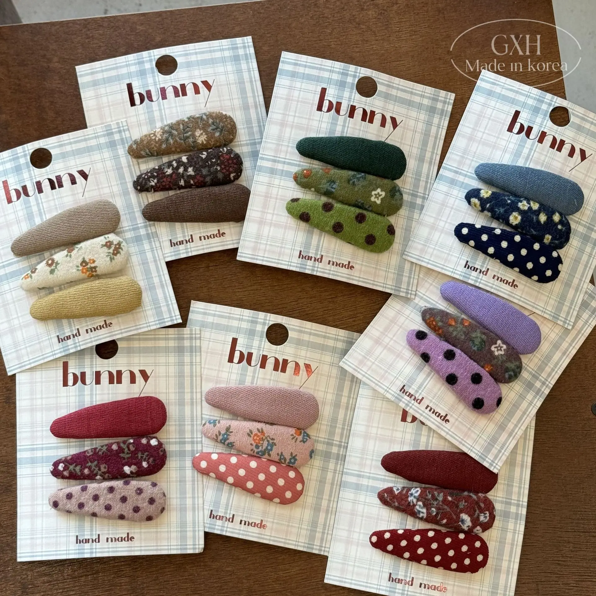 3Pcs/set Cute Floral Embroidery Hairclips Hairpins Girl Baby Hair Accessories Kids Hairwear Pleated Hair Grips Barrettes Hairpin