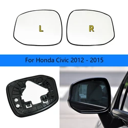 Car Heated Mirror Glass For Honda Civic 9 Generation 2012 2013 2014 2015 OEM：76253-TR3-A01 / 76203-TR0-A01