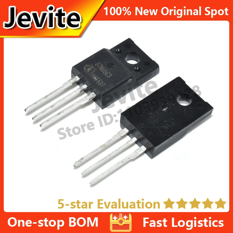 

Jevite 100% New Original electronics Controller 10-50 units/lote 07N65C3 SPA07N65C3 TO-220 650V 7.3A MOSFET transistor