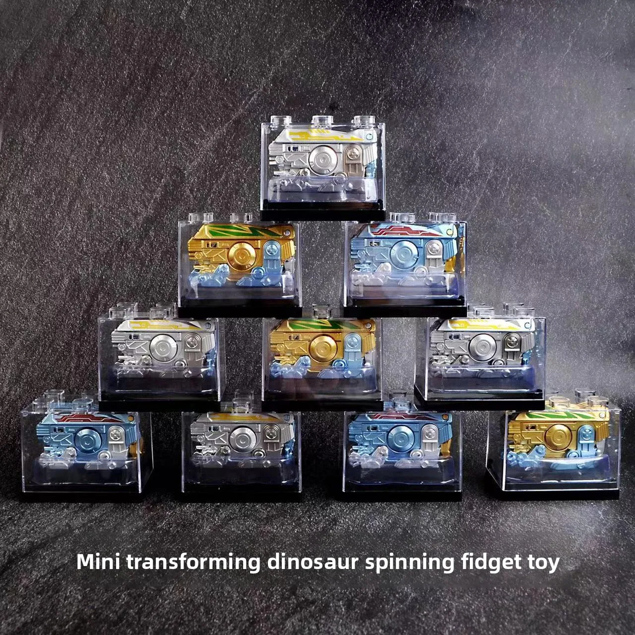 Juguete Transformable Fidget Spinner para niños: juguete galvanizado, plegable, giratorio, mecánico, fresco y que alivia el estrés