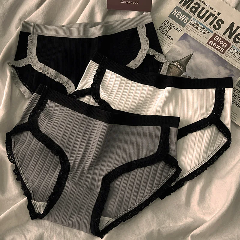 

1PCS Sports Style Cotton Women's Panties Underwear Breathable Mid Waist Shorts Underpants Solid Color Briefs Short Sexy Lingerie