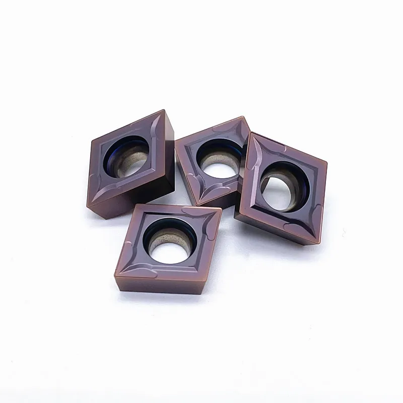 10PCS CCMT120404 LF6018 LF6118 CCMT120408 LF6018 LF6118 Carbide Inserts Cutter tool CNC Lathe Turning Tool For Stainless Steel