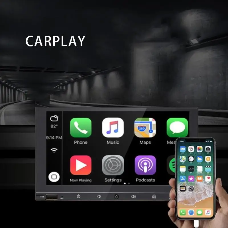 

462A Double-Din Car-Stereo with GPS Navigation Bluetooth-compatible FM High Screen Radio Multimedia Player Camera