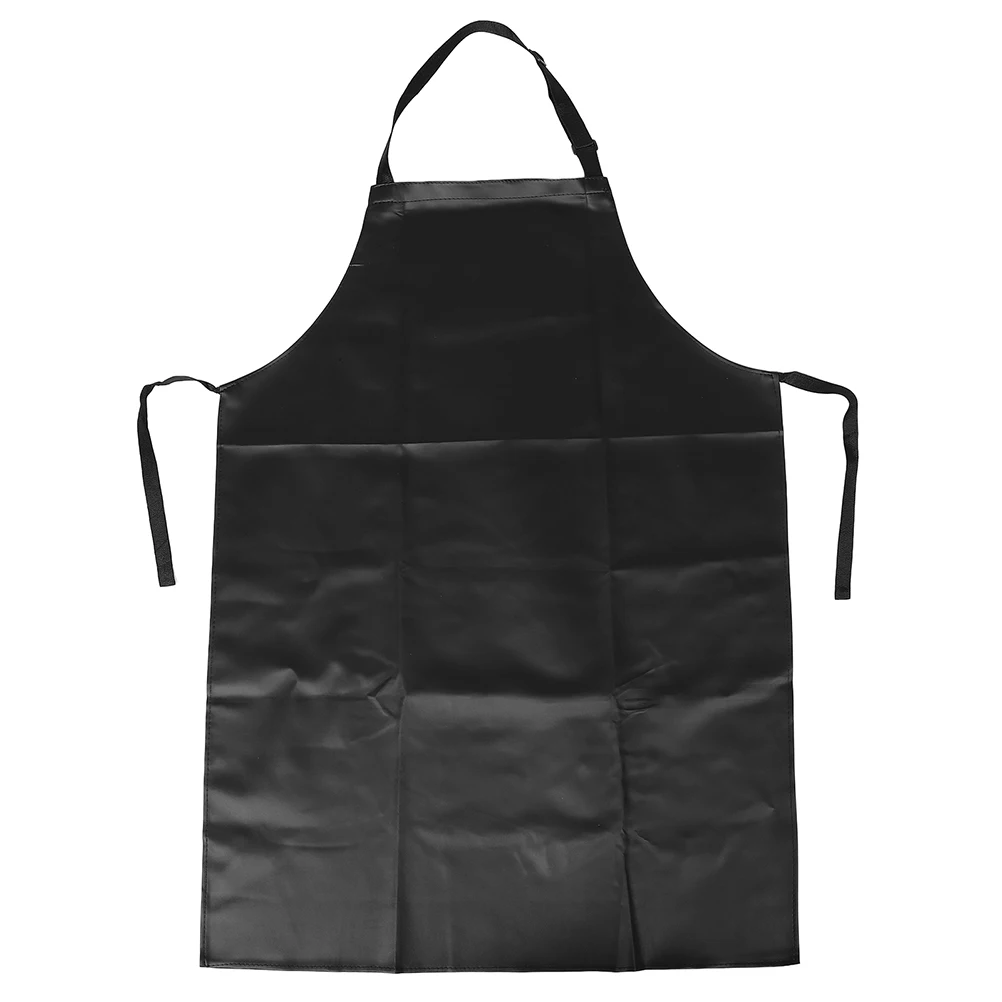 

Oilproof Kitchen Aprons Waterproof Reusable Cooking Household PU Stain Resistant Work Wear Long Lasting