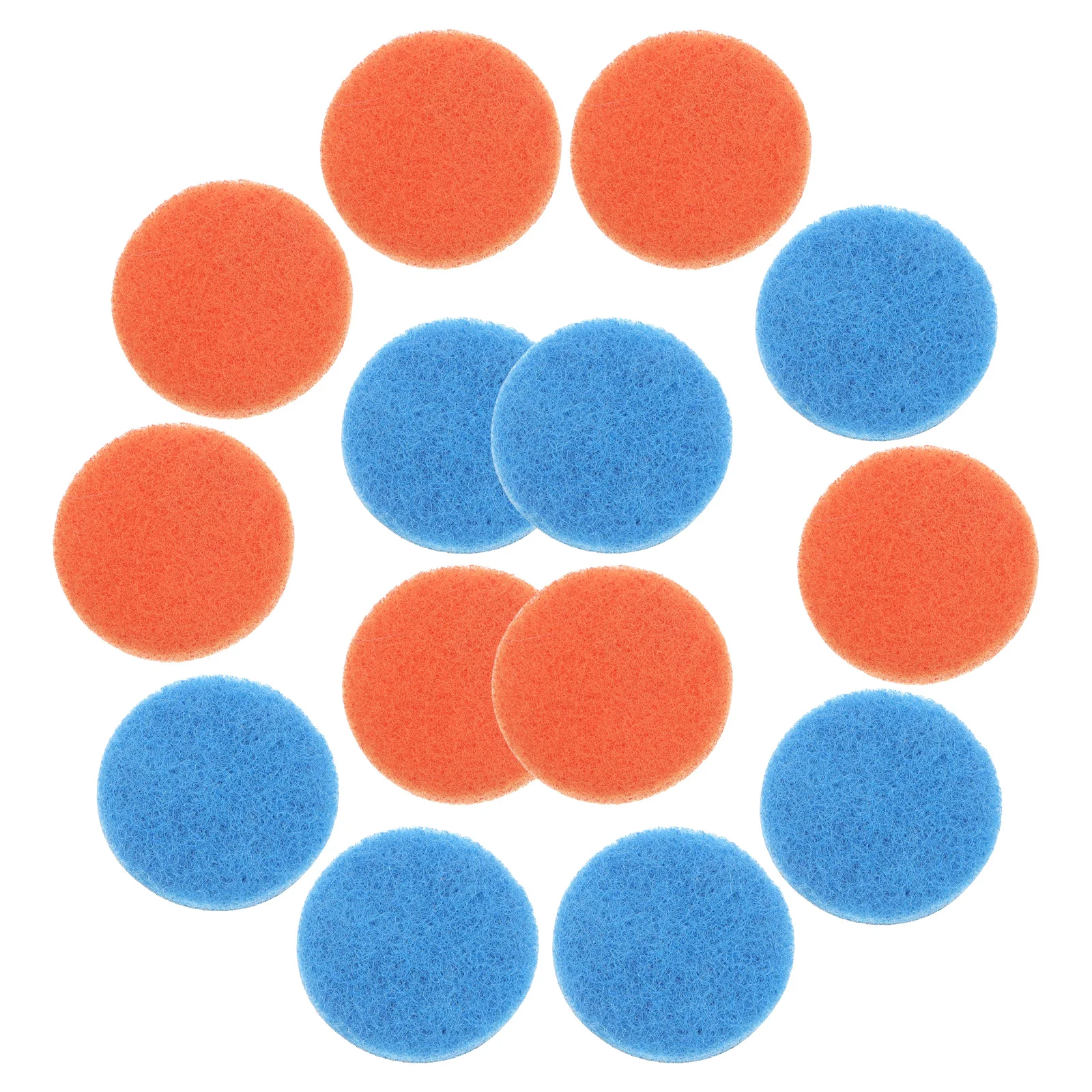 24 Uds esponja de limpieza 65mm estropajo redondo verde azul para cocina baño accesorio de taladro suministros para el hogar
