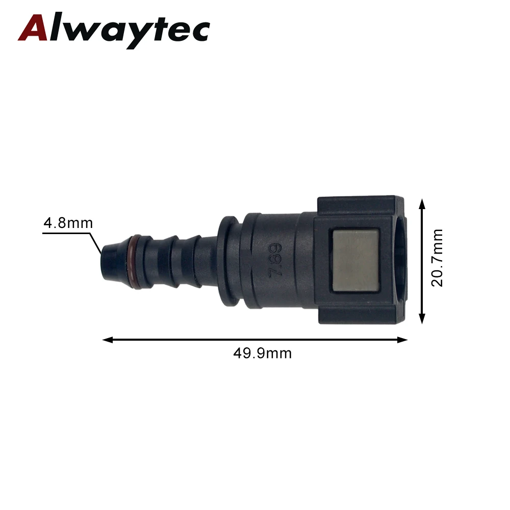 Auto Kraftstoff Linie Schnell Verbinden Schlauch Koppler ID8 7,89 Gummi Nylon Öl Linie Rohr Adapter Trennen Release Schlauch Anschluss für Auto – Detail 10