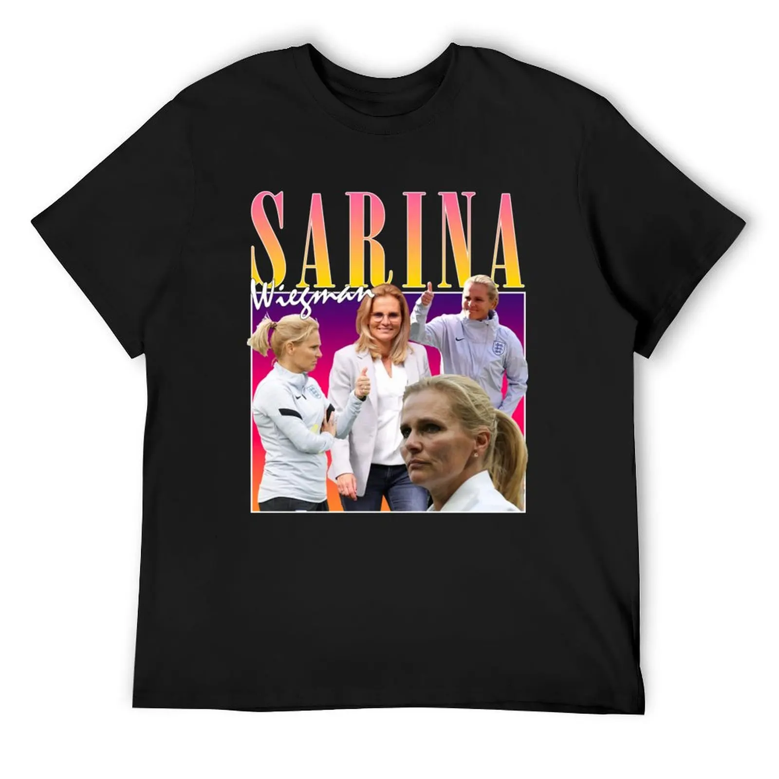 

Sarina Wiegman England Lionesses T-Shirt street wear cotton graphic tees vintage graphic tee sweat plain black t shirts men
