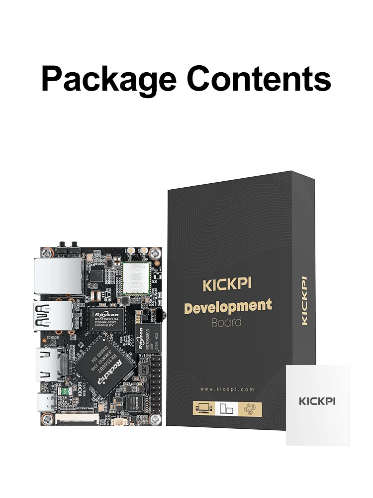 KICKPI K1B كمبيوتر لوحي واحد Rockchip RK3568 رباعي النواة 64 بت، WiFi5 BT5.0 أندرويد Ubuntu Debian Pi البديل