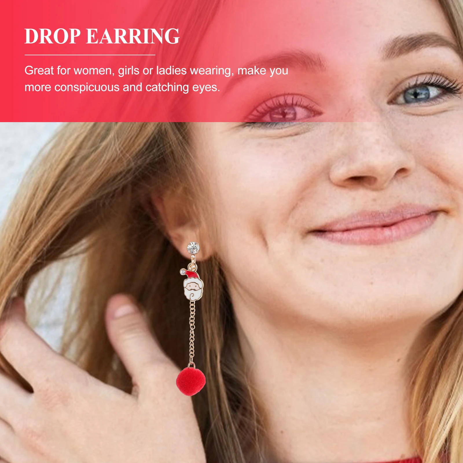 

2Pairs Christmas Tree Earrings Xmas Tassel Drop Ear Dangle Jewelry for Women Gifts Tassel Earring Drop Earring