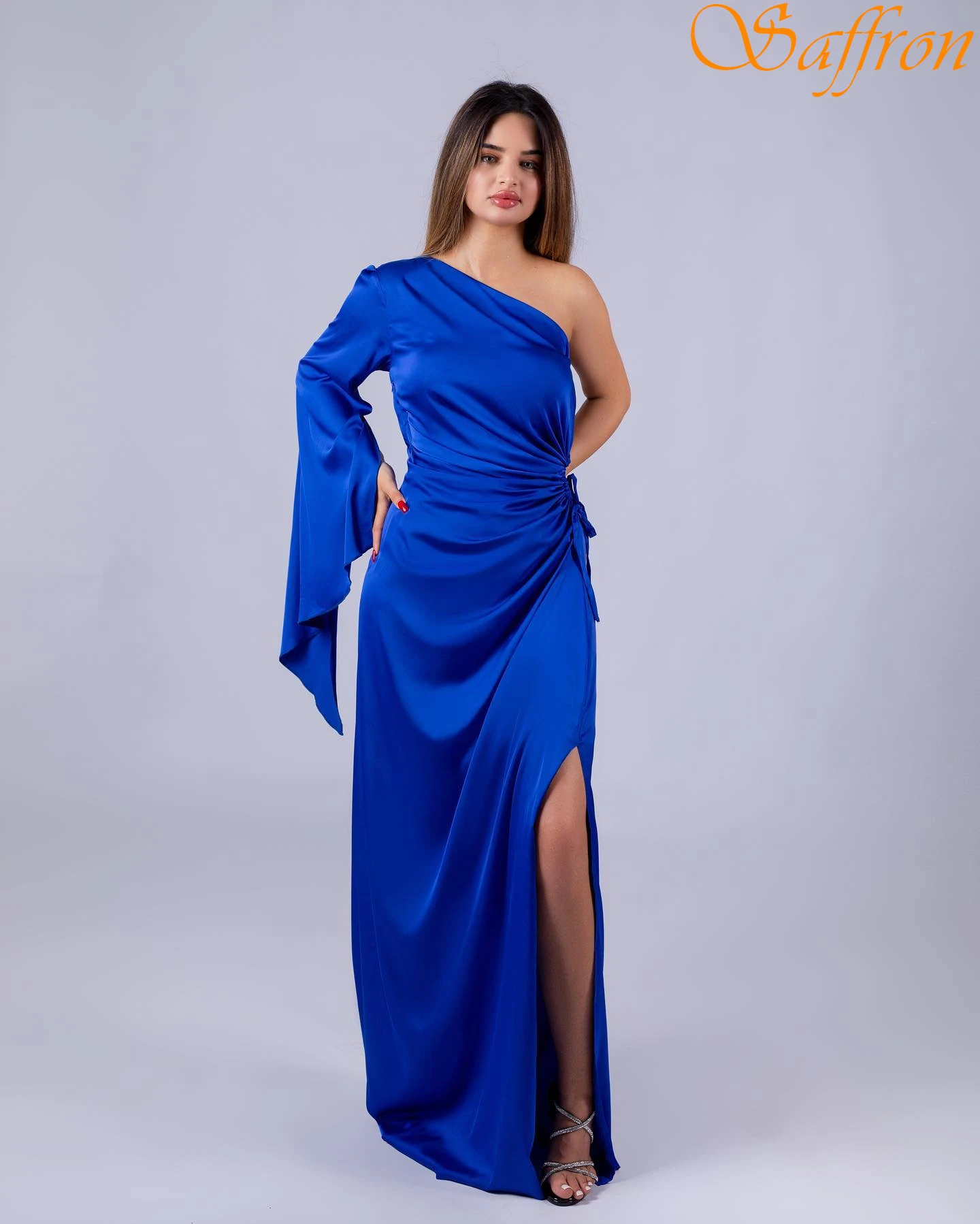 맞춤형 스트레이트 원숄더 우아한 정장 이브닝 드레스 패션 모던 파티 가운 고급스러운 프로모션 드레스