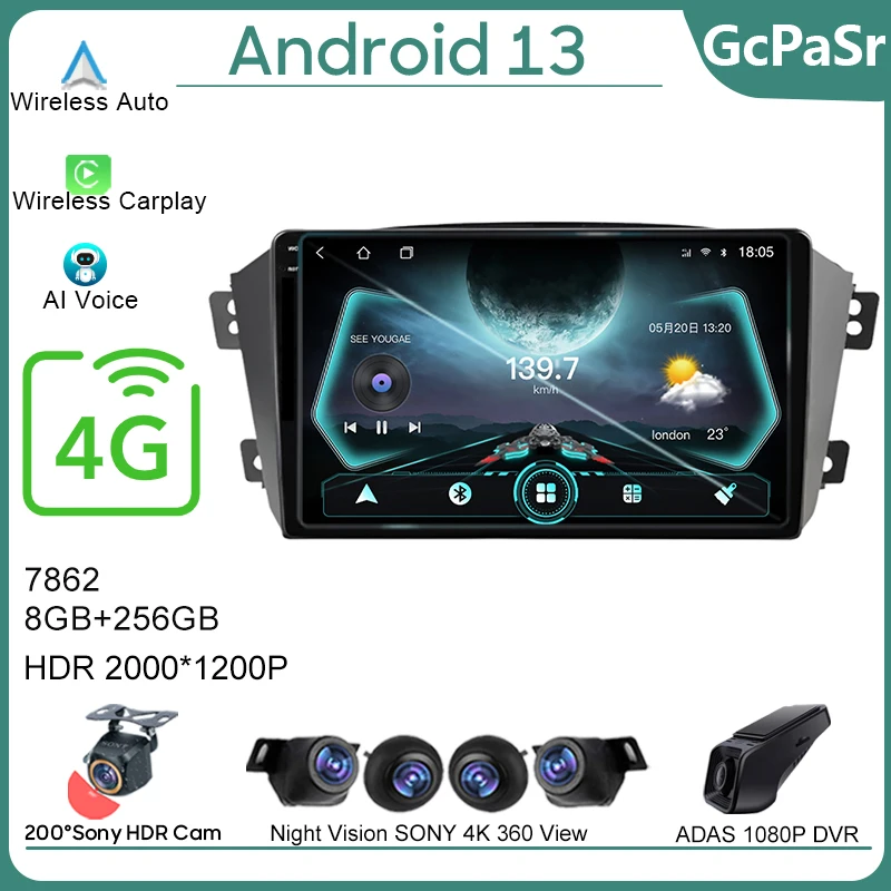 

Android13 7862 For Geely Emgrand X7 1 GX7 EX7 2011-2019 Car Radio Video Player Multimedia Navigation Auto Carplayer NO 2din DVD