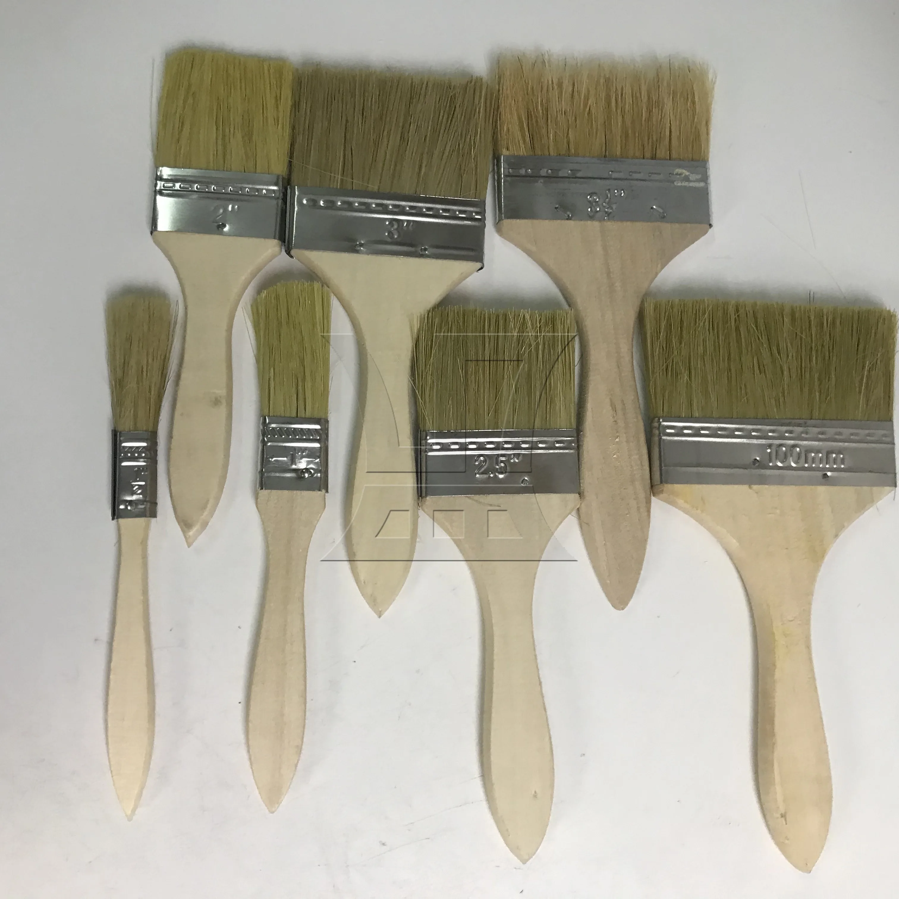 

CNBTR 1 Set Of 7 Pieces Paint Brushes 0.5/1/2/2.5/3/3.5/4 Inches, Thick Bristles, For Professional Painters