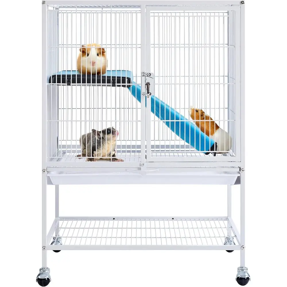 

Metal Small Animal Cage with Removable Accessories: Ideal for Ferrets, Chinchillas, and Sugar Gliders