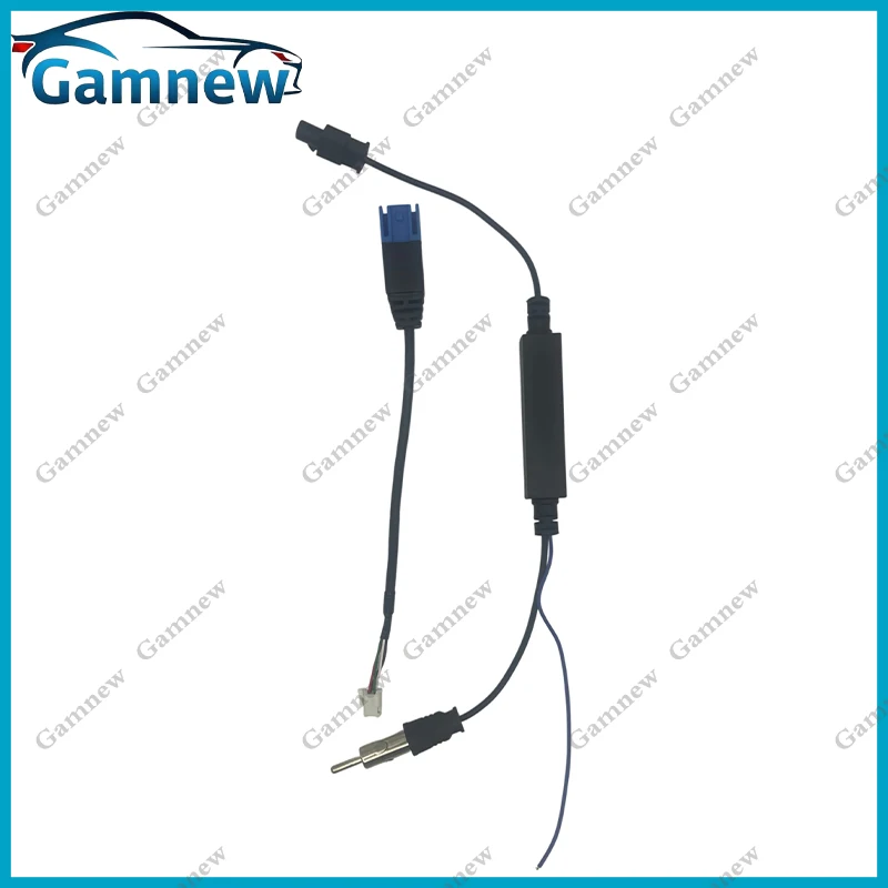 Car Radio Antenna With USB Aerial Adapter For VW Audi Citroen Ford Renault Benz Plug Cable Fakra Male Connector Amplifier
