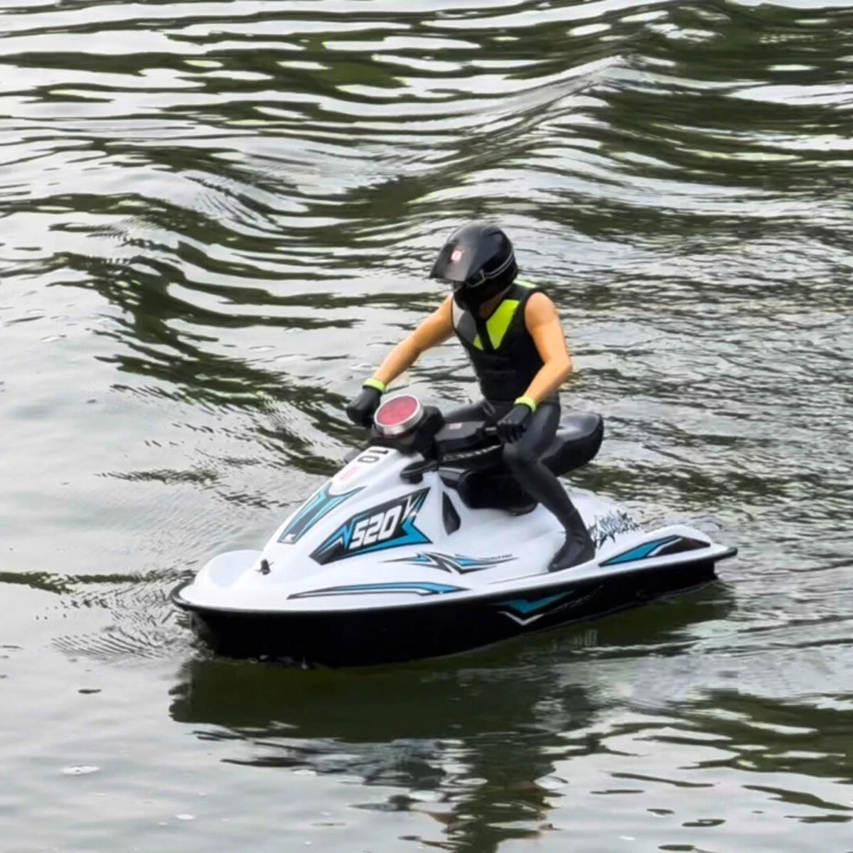 RC Speed ​​Boat 1/6 Water-cooled Motor-driven Remote-controlled Speedboat 59.5cm Retro Design RC Ships Model Finished Ship Toy