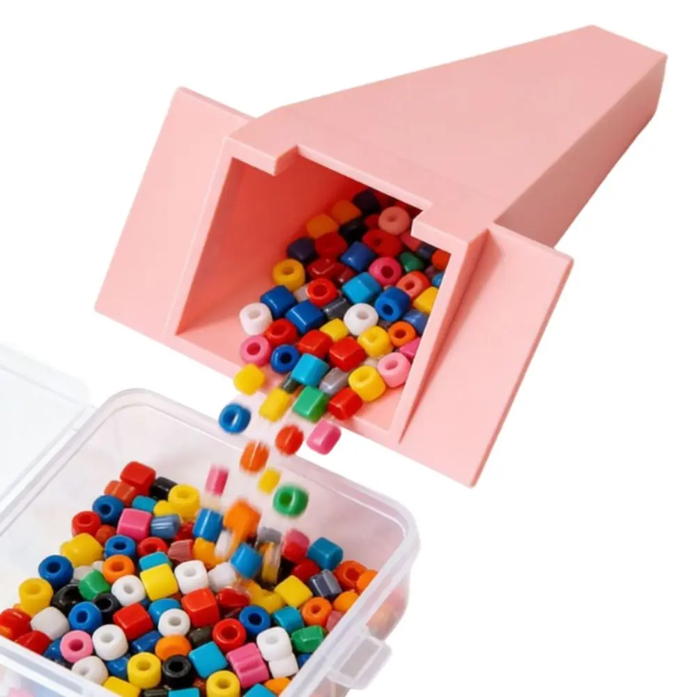 Efficient Melting Beads Shovel No Leakage Handmade Collage Beans Shovel DIY Solid Color Fuse Beads Organizer Gift Giving